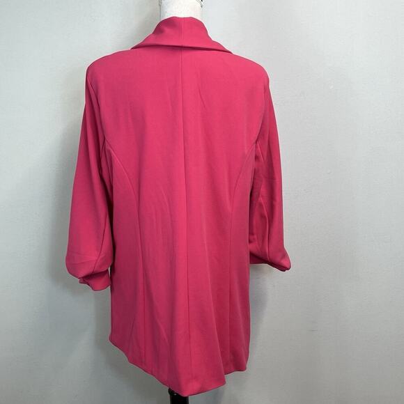 Dakota Blue Blazer Jacket size Extra Large Hot Pink Loose Fit Career Church - Picture 10 of 11